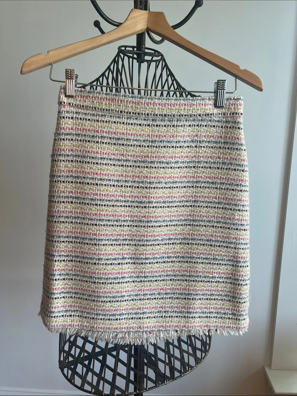 Ann Taylor Pastel Striped Tweed Jacket / Skirt included